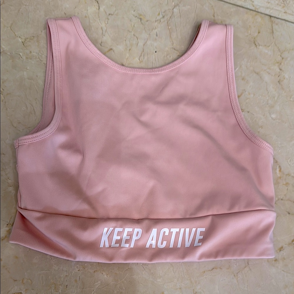 Zara Pink sport top girls 9/10